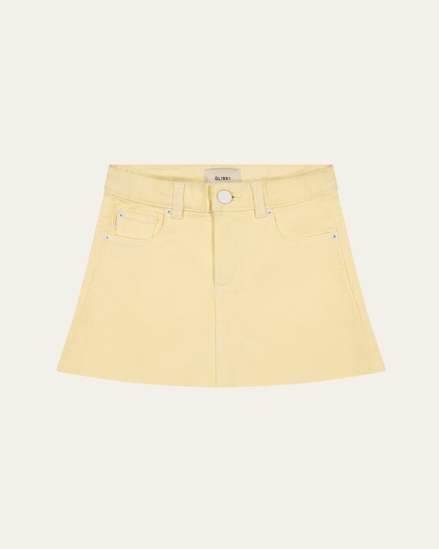 Girl's Jenny Denim Mini Skirt, Size 7-16